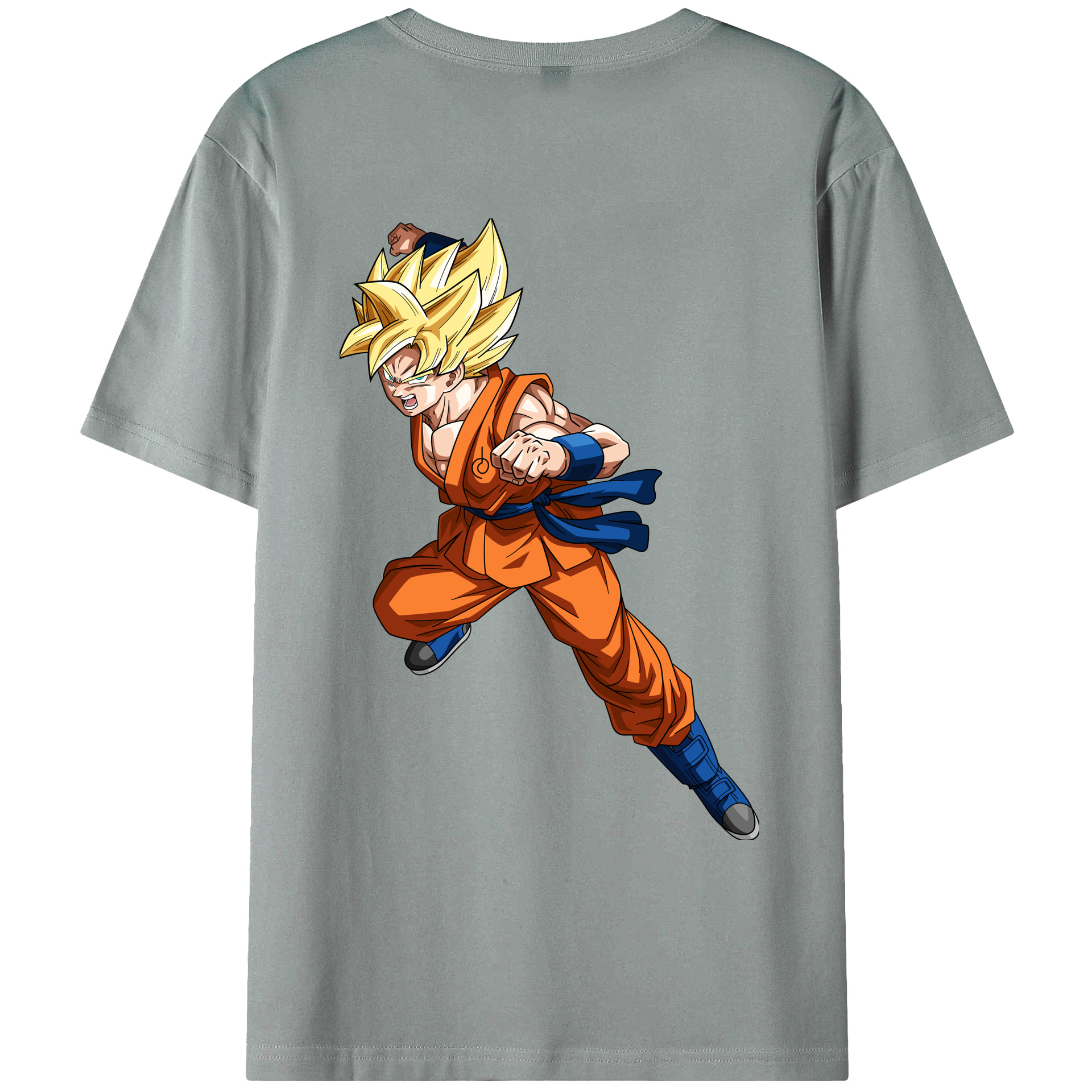 （画像用） ドラゴンボール 孫悟空（そん ごくう）Son Goku カカロット DRAGON BALL Kakarotto 綿100％ メンズ半袖Tシャツ（バックプリント） 通気性
